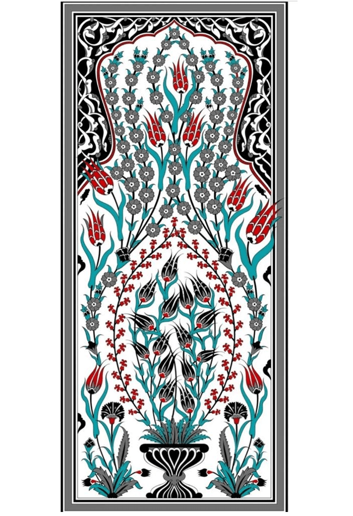 Çini Panolar - 21, 80x160 Ev Tipi Hamam Banyo Çini Pano Modelleri, Lider Çini