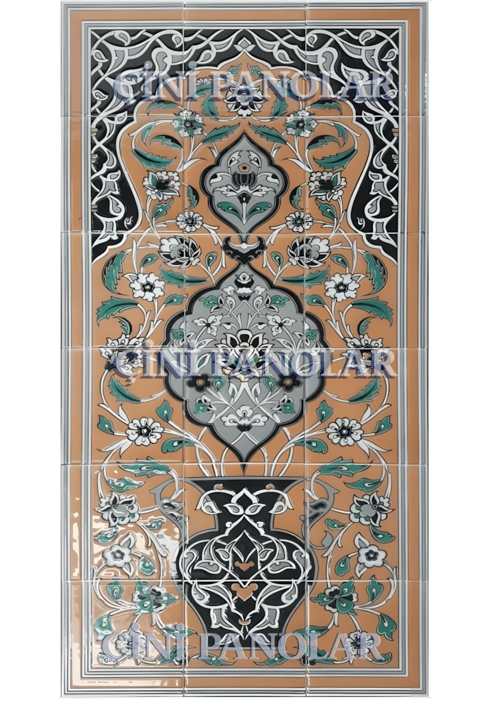 Çini Panolar - 45, El Dekoru Çini Pano 60x120