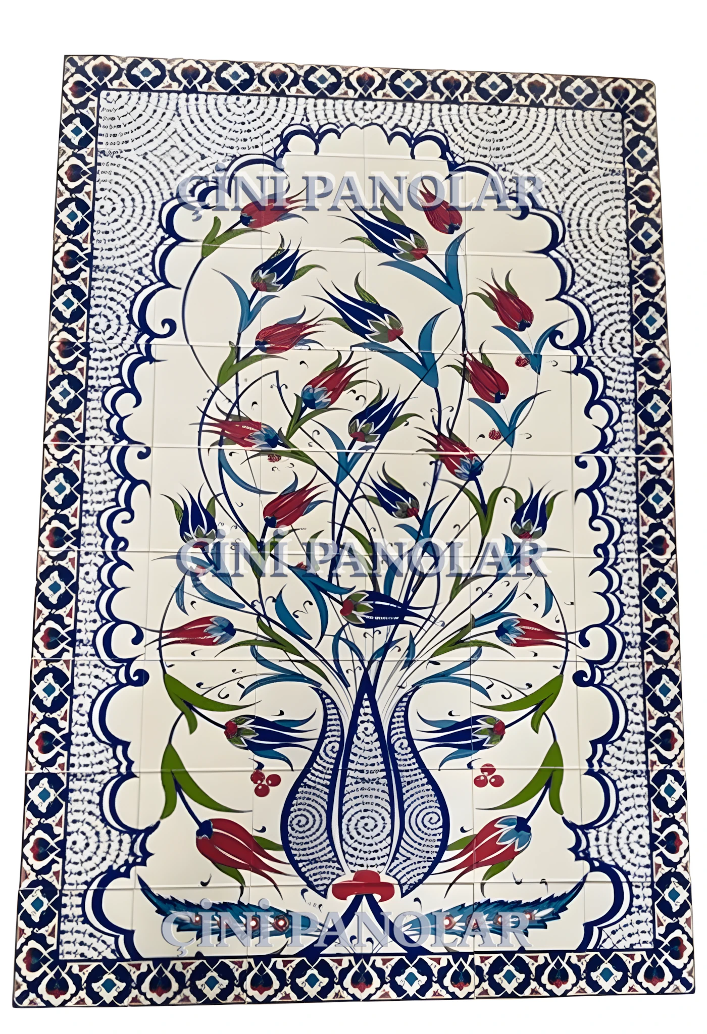 Çini Panolar - 59, 80x200 Lalezar Çini Pano Lider Çini